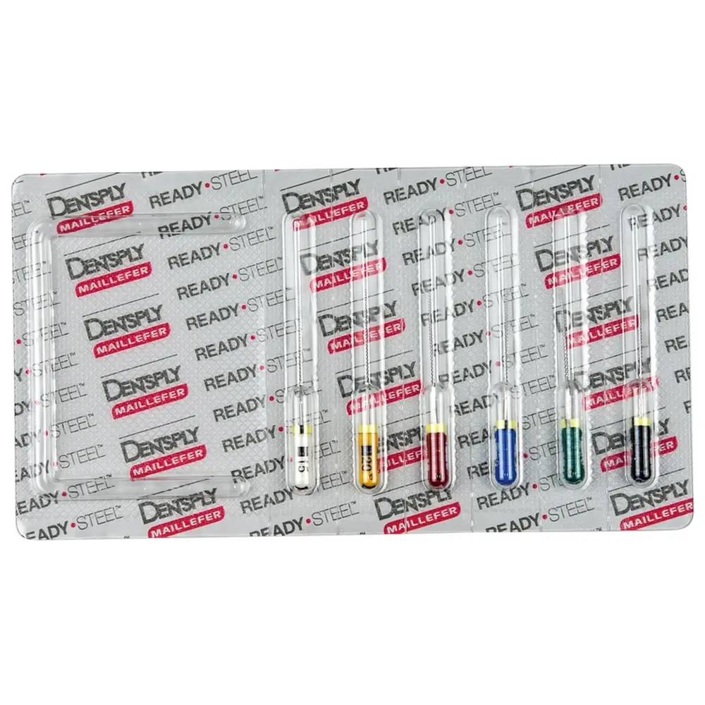 Dentsply Sirona READYSTEEL K-Flexofiles - Sortiment 6 Stück 25 mm ISO 015-040