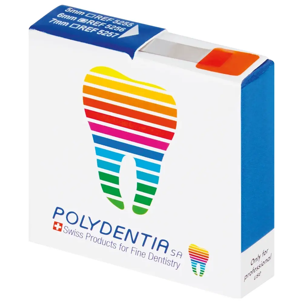 Polydentia SA Matrizenband - Packung 3 m Band Breite 6 mm, Stärke 0,05 mm, hart