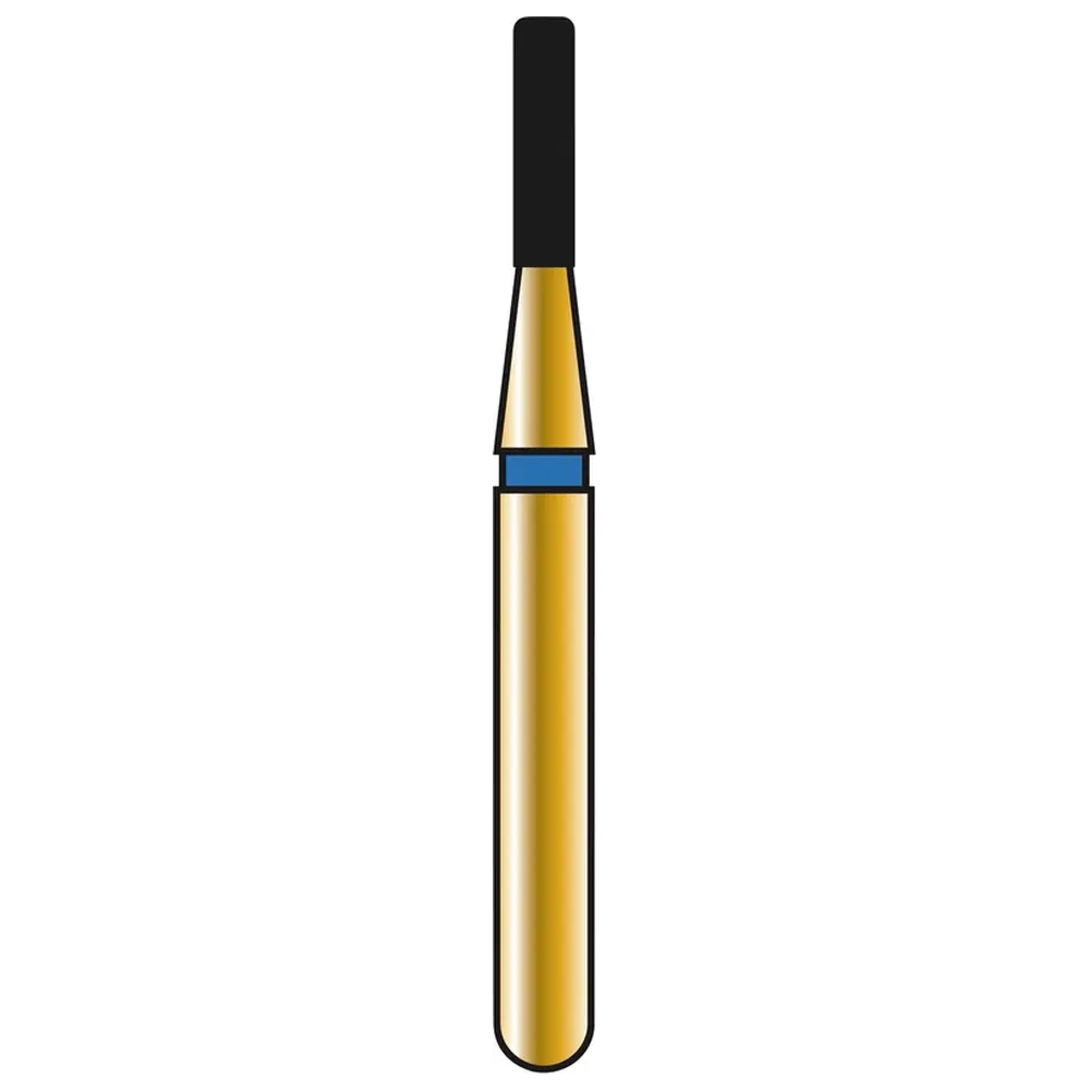 COLTENE DIATECH Diamanten G835R - Packung 5 Stück blau mittel (M), FGSS, Figur 156 Zylinder Kante rund, 4 mm, ISO 010