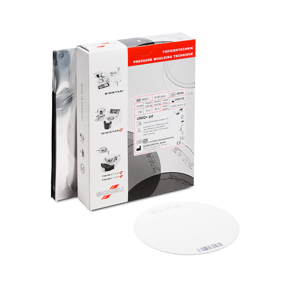 UNIQ+ pd Tiefziehfolie 0.625x125 mm rd
