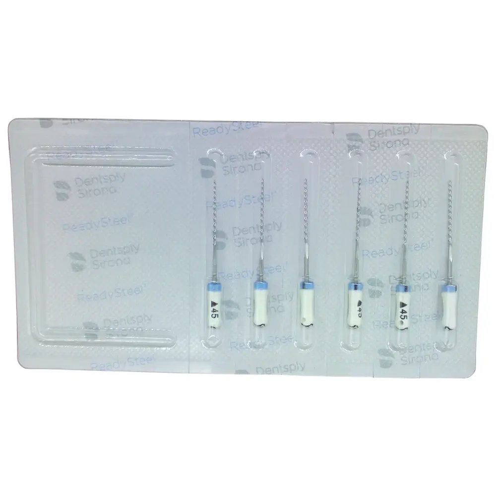 Dentsply Sirona READYSTEEL K-Reamers - Packung 6 Stück 28 mm ISO 045