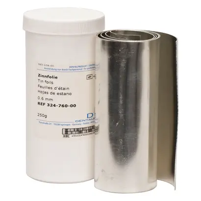 Dentaurum GmbH & Co. KG Zinnfolie L57cm S0,60mm Ro 250g