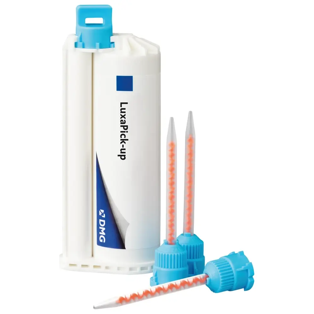 DMG LuxaPick-up - Packung 76 g Kartusche rosa, 15 Automix-Tips blue