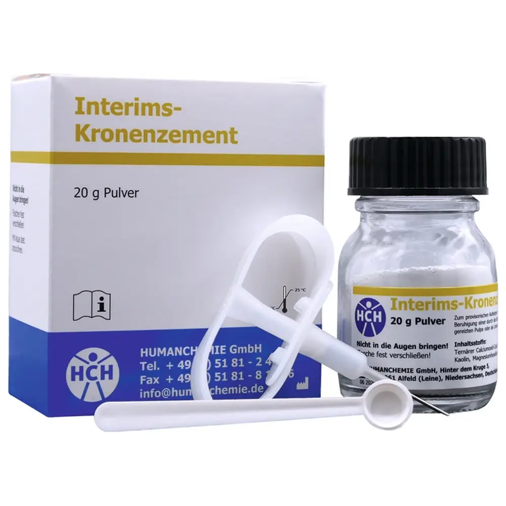 HUMANCHEMIE Interims - Kronenzement - Packung 20 g Pulver HUMANCHEMIE Interims - Kronenzement - Packung 20 g Pulver