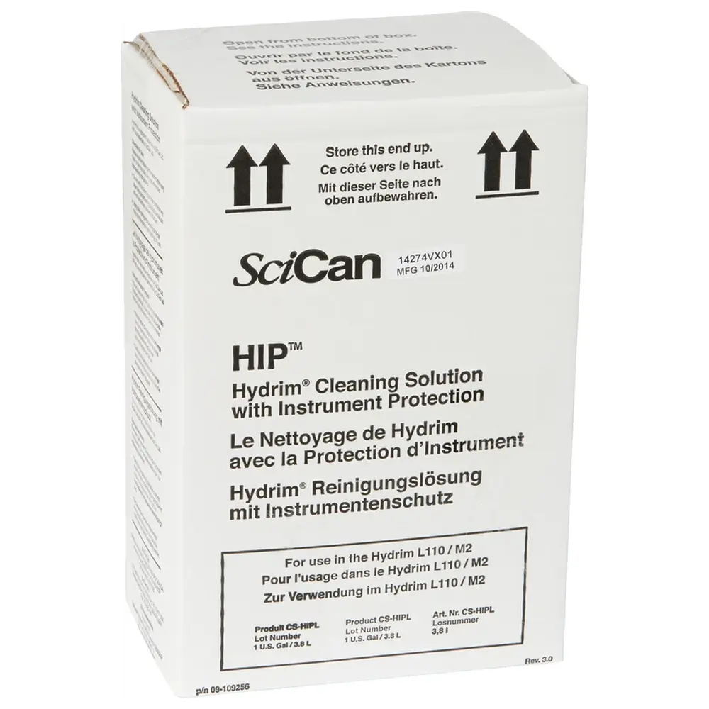 SciCan HYDRIM HIP™ Reinigungslösung - Packung 2 x 3,8 l Karton, für HYDRIM M2 G4 SciCan HYDRIM HIP™ Reinigungslösung - Packung 2 x 3,8 l Karton, für HYDRIM M2 G4