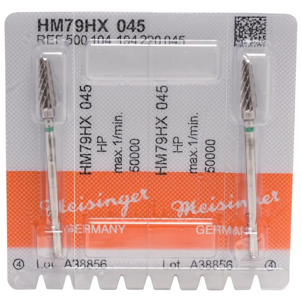 Hager & Meisinger HM-Fräser HX - Packung 2 Stück kreuzverzahnt, grün grob, HP, Figur 194, 12,7 mm, ISO 045