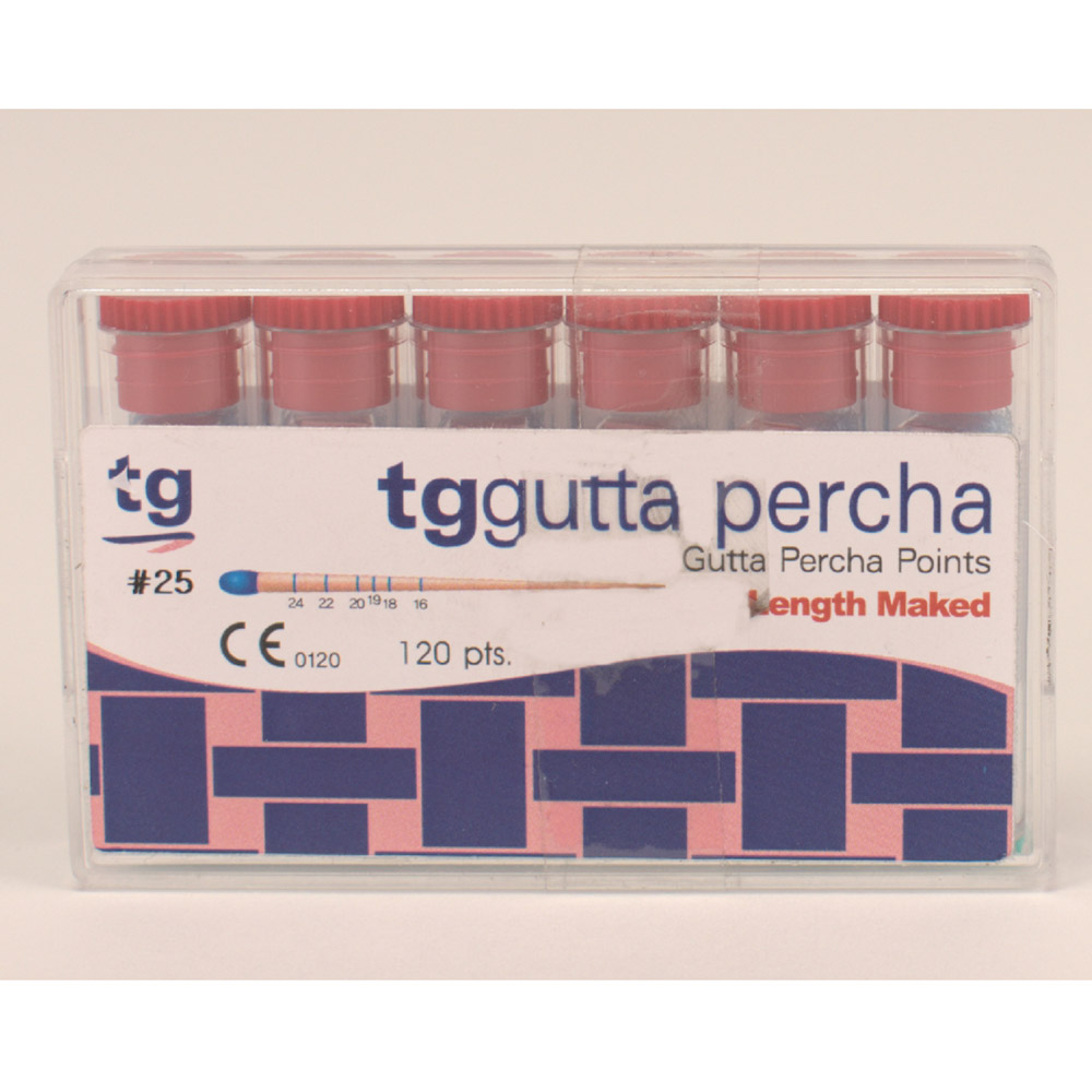 GX225226_tg_Gutta_Perch_Red_Size_25_120pcs tg Gutta Perch Red Size 25 120pcs