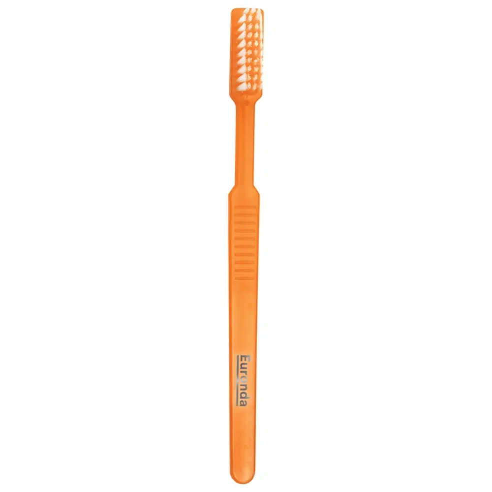 Euronda Monoart® Einmalzahnbürsten - Box 100 Stück mit Paste, orange