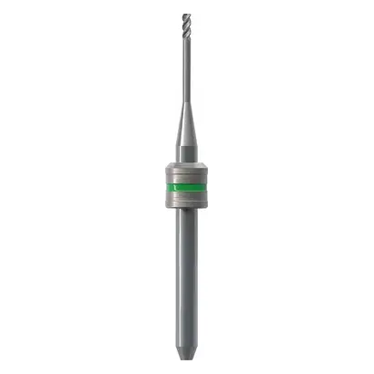 Edenta CAD/CAM Kalibrierfräser - Stück grün, Schaft-Ø 3 mm, Figur Zylinder, Kopflänge: 12 mm, ISO 012