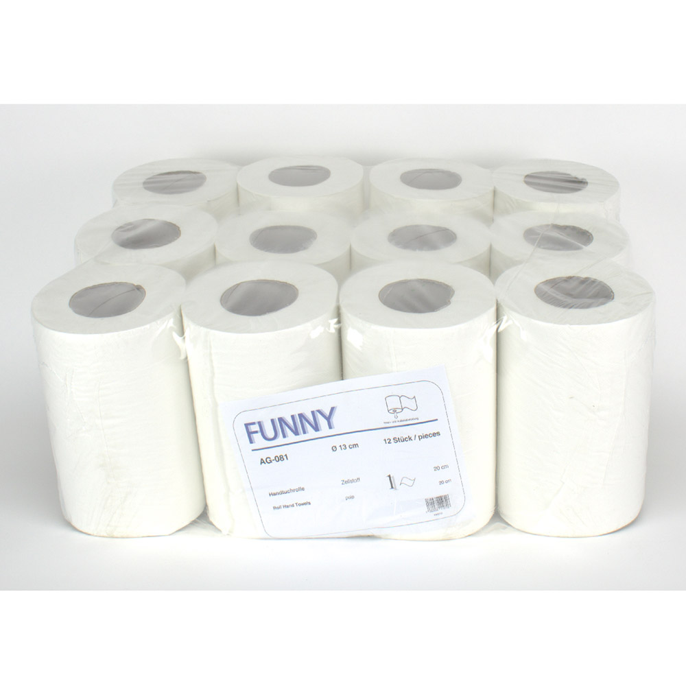 Putztuchrolle mini 1lg weiß 12Rollen