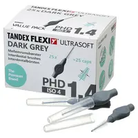 Tandex FLEXI® Ultrasoft PHD - Value Pack 25 Stück dark grey, PHD 1.4 (Ø 1 mm), ISO 4