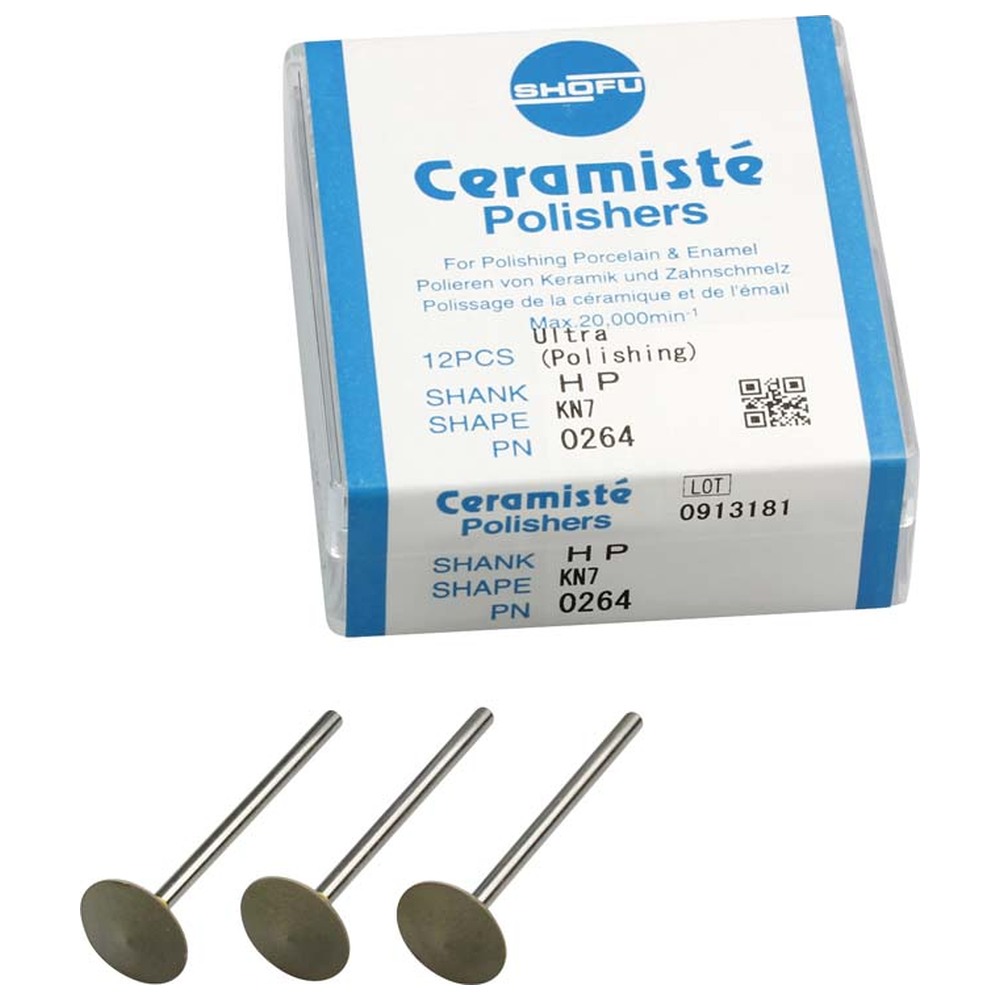 SHOFU Ceramisté - Packung 12 Stück gelb ultra, HP, Figur KN7, ISO 125