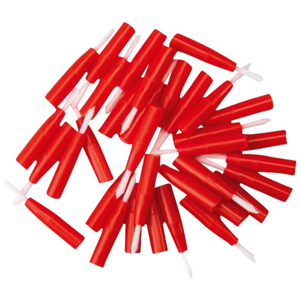 Euronda Pinseleinsätze - Packung 100 Stück weiß, fein