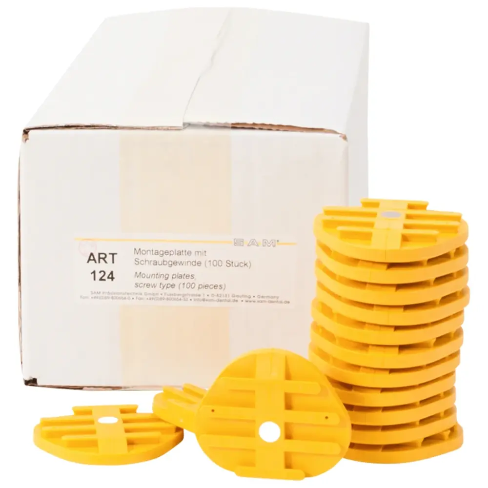 SAM Artikulator Montageplatten - Packung 100 Stück, Schraubgewinde