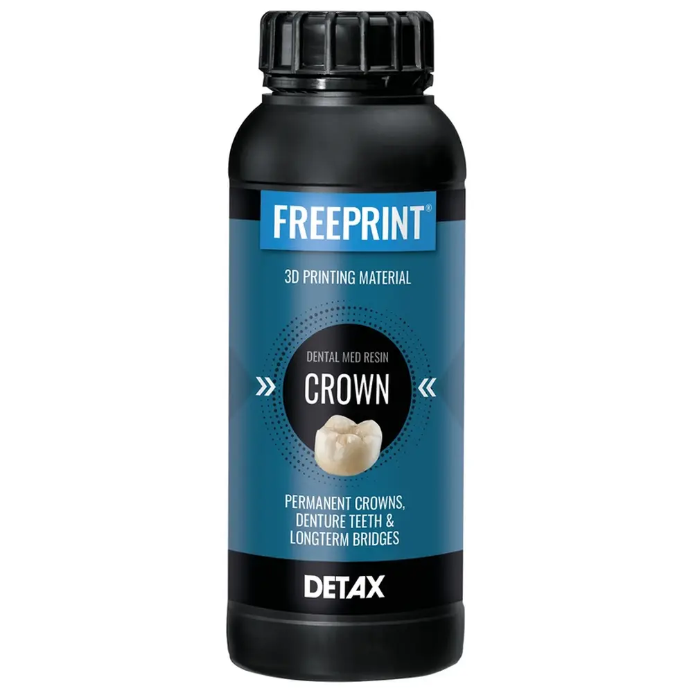 DETAX FREEPRINT® CROWN - Flasche 500 g Kunststoff 385 nm, A3