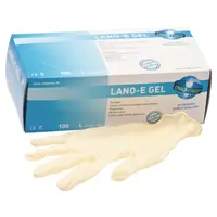 Unigloves LANO-E GEL® - Packung 100 Stück puderfrei, naturlatex, L