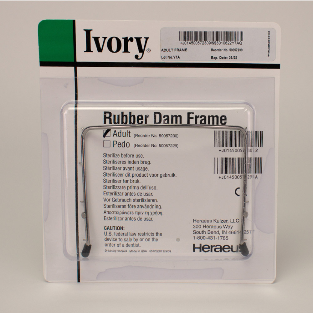 Kofferdam Rahmen Ivory Erw. 6x6 St