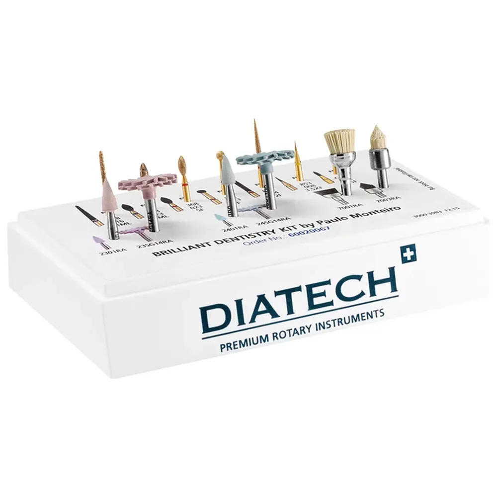 COLTENE BRILLIANT Dentistry Kit by Paulo Monteiro - Kit 6 Diamanten, 1 Carbide Instrument, 4 Polierer