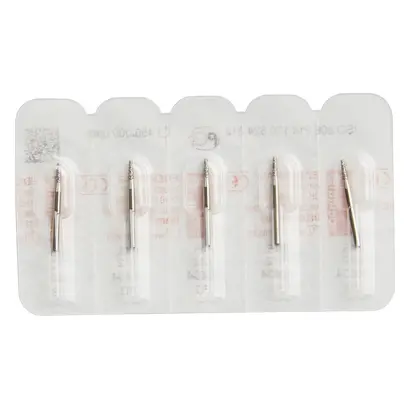 Edenta Diamanten 845 - Packung 5 Stück Standard, FG, Figur 170 Konus flach, 4 mm, ISO 012