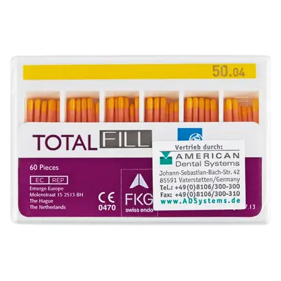 Sure Dent Corporation Total Fill BC Points Taper.04 ISO050 Pa 60 Sure Dent Corporation Total Fill BC Points Taper.04 ISO050 Pa 60
