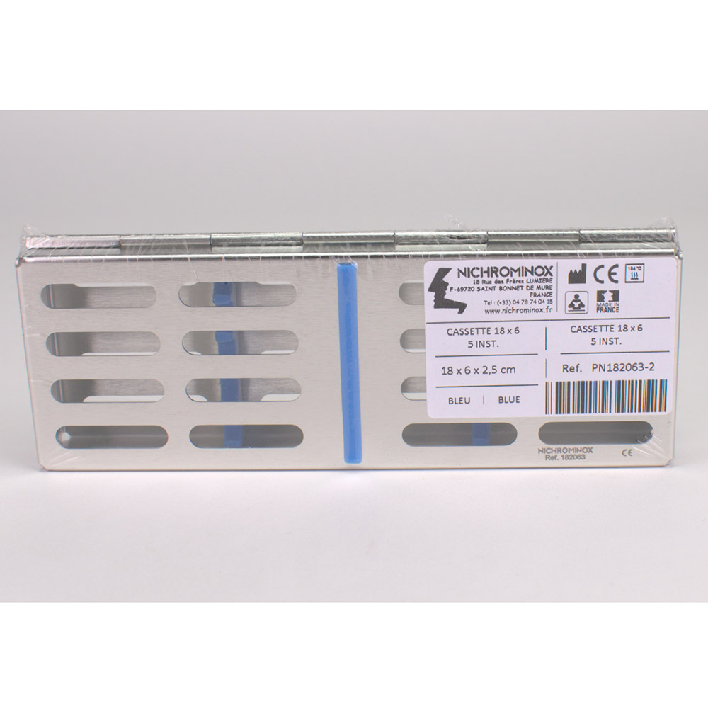 Kassette 18x6cm 5 Instr. blau St