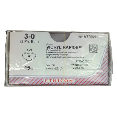 Ethicon Inc. VICRYL RAPID ungef.45cm 3-0 X1 gefl.Stärke 2 Pa 36