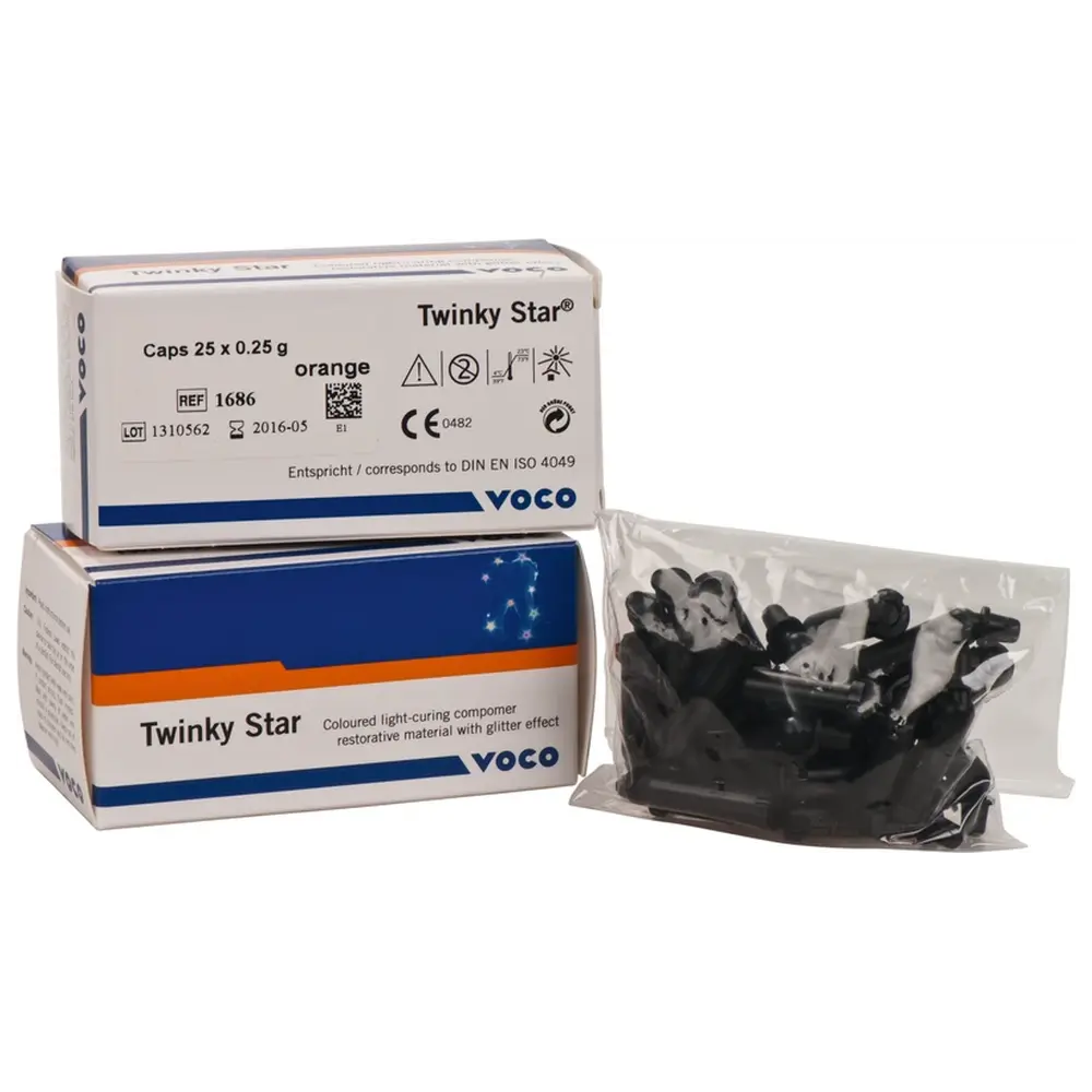 VOCO Twinky Star - Packung 25 x 0,25 g Cap orange