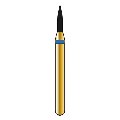 COLTENE DIATECH Diamanten G860 - Packung 5 Stück blau mittel (M), FG, Figur 245 Flamme, 4 mm, ISO 010
