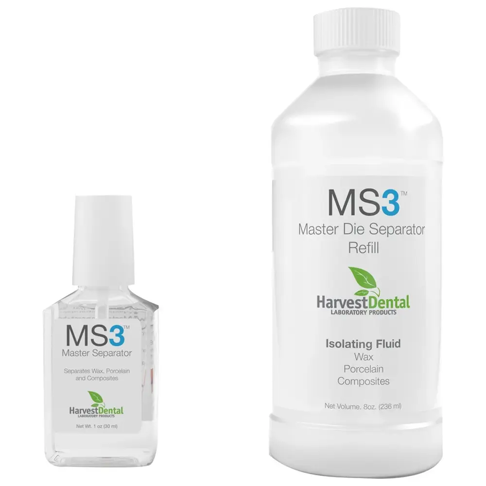 HPdent MS3 Master Isolierung - Packung 236 ml Flasche, 30 ml Pinselflasche leer
