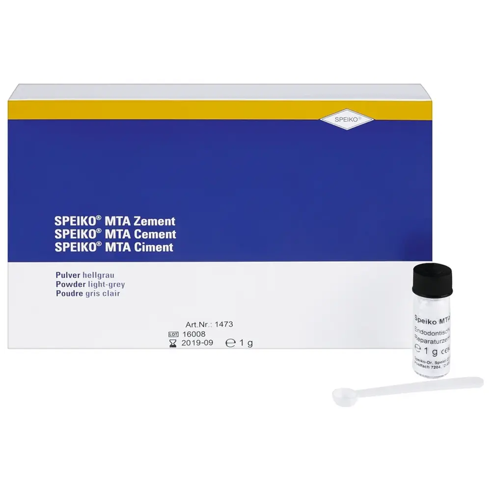 SPEIKO® MTA Zement - Packung 1 g Pulver hellgrau, 1 Dosierlöffel