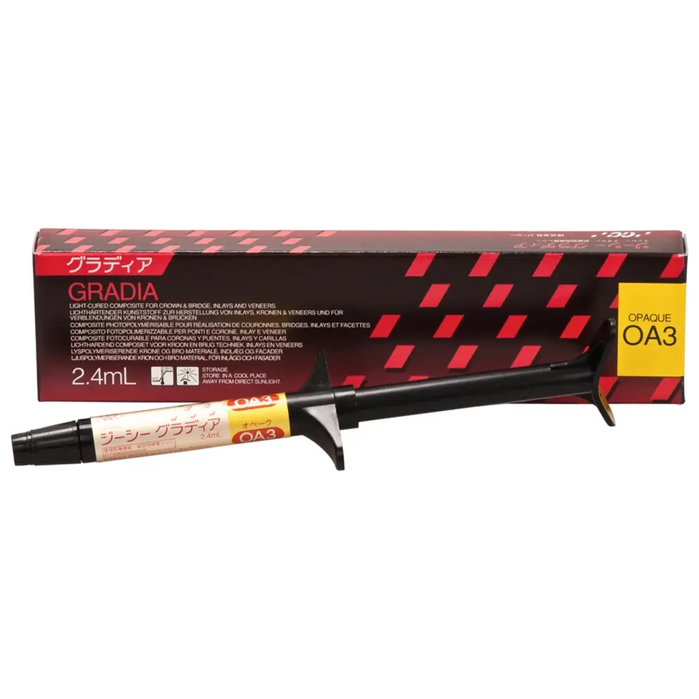GC GRADIA® - Spritze 2,4 ml Paste opaker OA 3