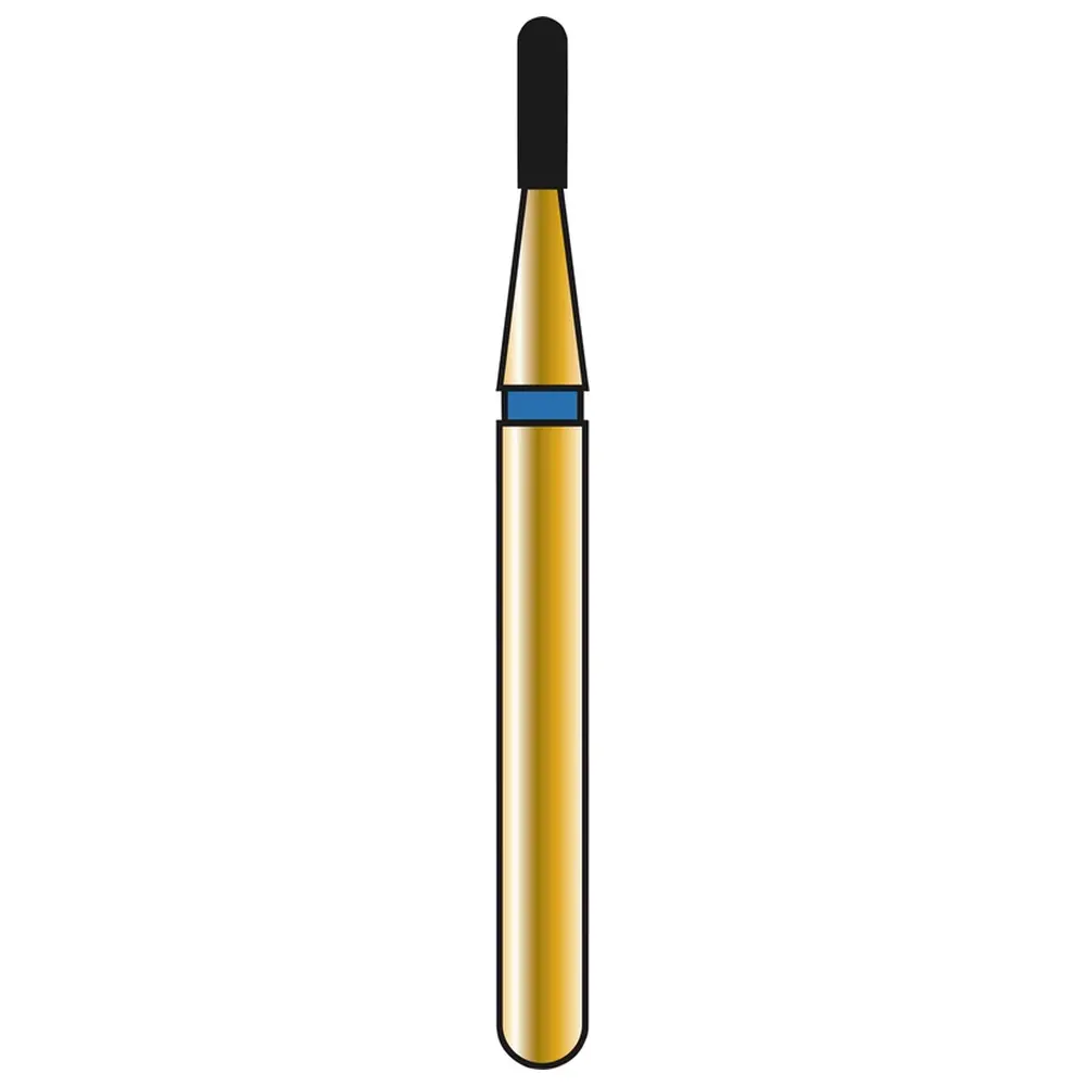 COLTENE DIATECH Diamanten G838 - Packung 5 Stück blau mittel (M), FG, Figur 139 Zylinder rund, 3 mm, ISO 009