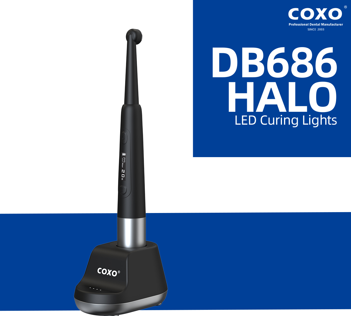 COXO Halo LED-Polymerisationslampe DB686