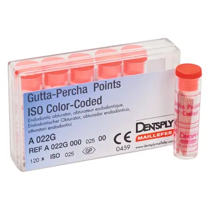 MAILLEFER INSTRUMENTS HOLDING Sàrl Gutta-Percha Spitzen farbc.Tap.02 ISO025 29mm Pa 120