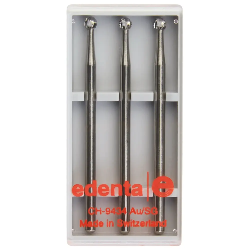 Edenta Chirurgie Fräser HM C141A - Packung 3 Stück HP, Figur 001, ISO 027