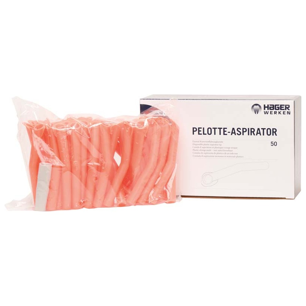 Hager & Werken PELOTTE-ASPIRATOR - Packung 50 Stück orange, Adapter