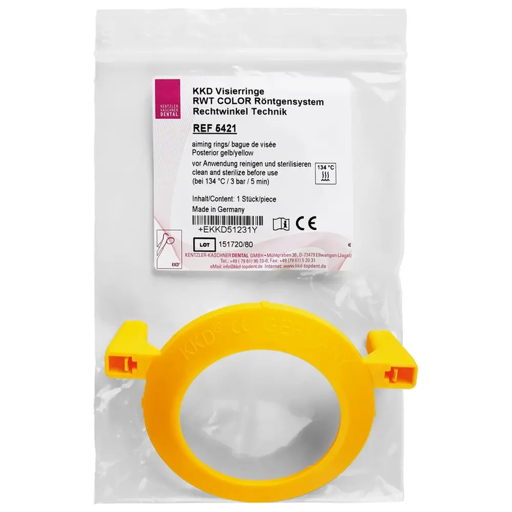 Kentzler-Kaschner RWT® COLOR - Stück Visierring, gelb, Posterior