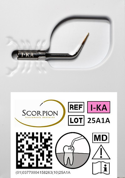 Scorpion Scaling-Tipp für KAVO PIEZOled/PIEZOsoft, Dual-Funktion, Titan-Nitrid, supragingival, CLiP-kompatibel