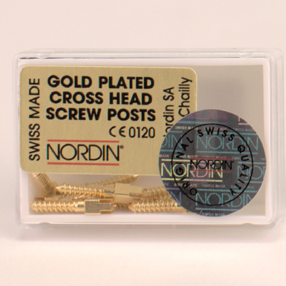 Wurzelstifte gold Crosshead M3 Dtz