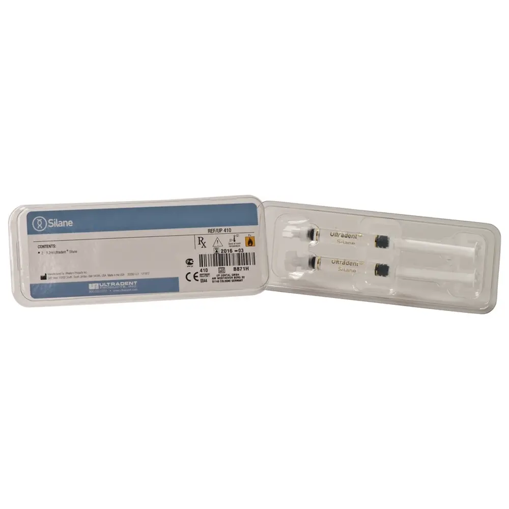 Ultradent Products Ultradent™ Porcelain Etch & Silane - Nachfüllpackung 2 x 1,2 ml Spritze Silane