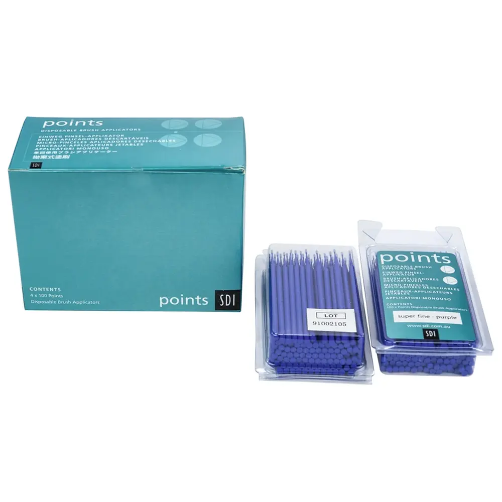 19399_points_Pinselapplikatoren__Packung_400_Pinsel_lila SDI points Pinselapplikatoren - Packung 400 Pinsel lila