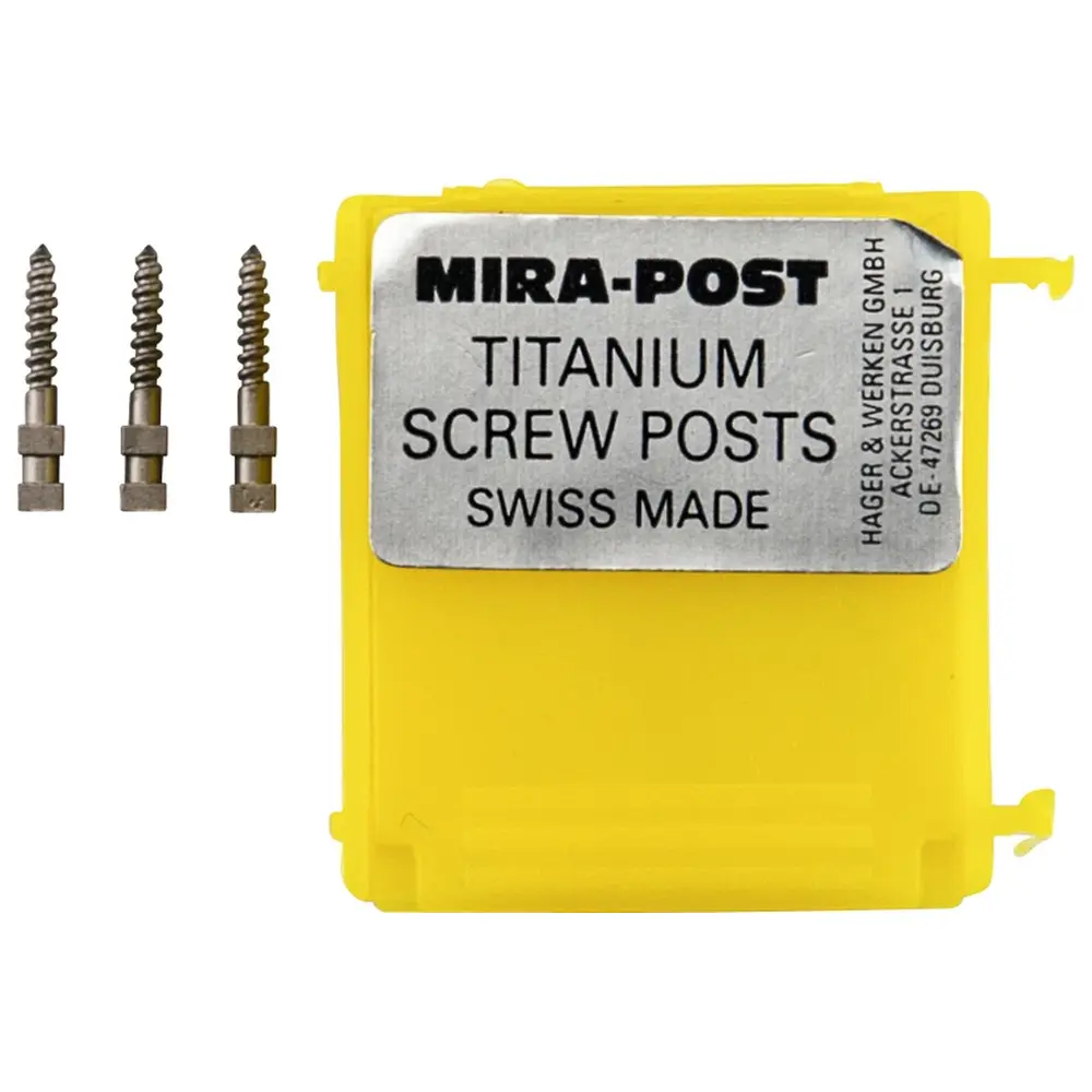 Hager & Werken Mira-Post - Nachfüllpackung 6 Stifte Titan Gr. 2, M