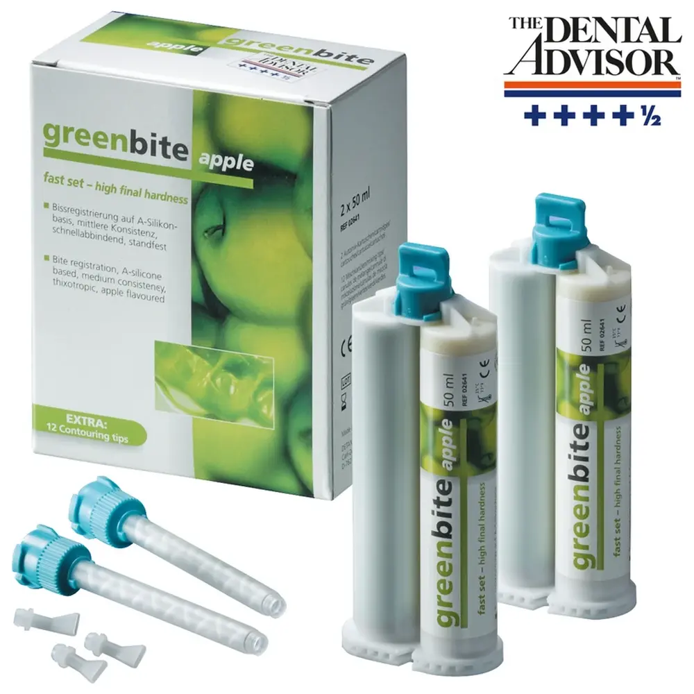 29662_greenbite_apple__Standardpackung_2_x_50_ml_Doppelkartusche_Zubehoer_fuer_Automix_2 DETAX greenbite apple - Standardpackung 2 x 50 ml Doppelkartusche, Zubehör, für Automix 2