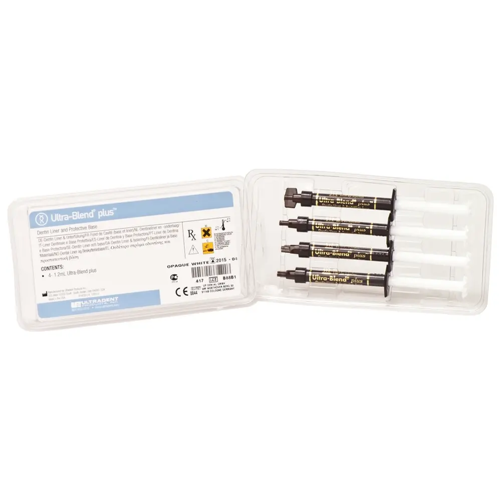 Ultradent Products Ultra-Blend™ plus - Packung 4 x 1,2 ml Spritze opak-weiß