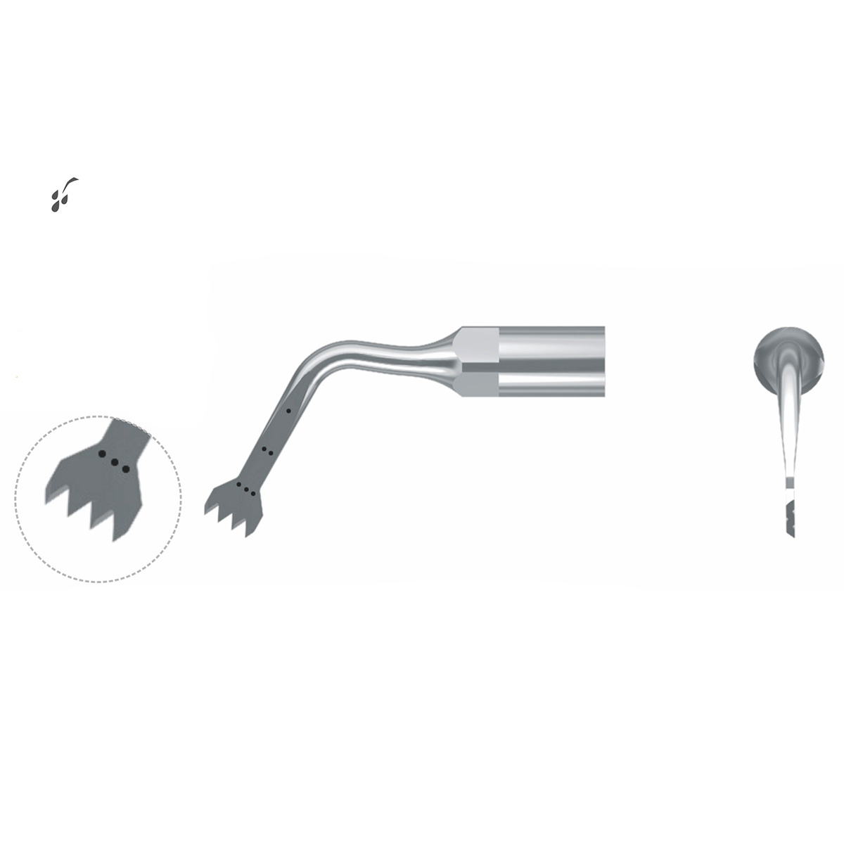 Xpedent Ultraschallspitze BS1 Chirurgie (passend für den Einsatz mit ACTEON/Satelec® Geräten)