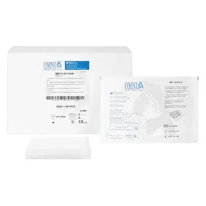 Omnia S.p.A. Transparentes Abdecktuch 40x50cm m. Klebestreifen Pa 20