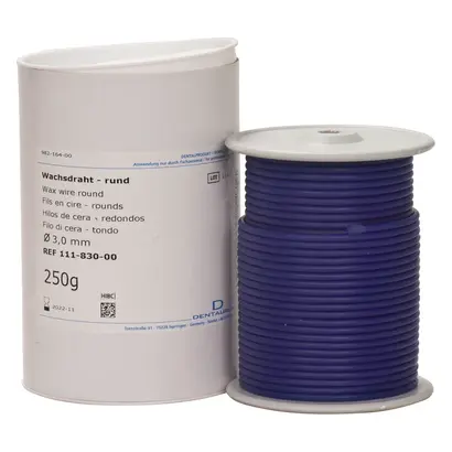 Dentaurum GmbH & Co. KG Wachsdraht soft blau rund D3mm Ro 250g
