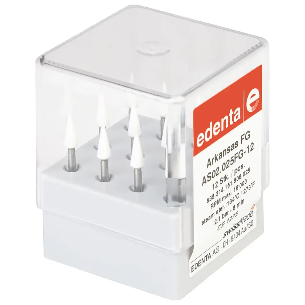 Edenta ARKANSAS - Packung 12 Stück FG, Figur 161, 7 mm, ISO 025