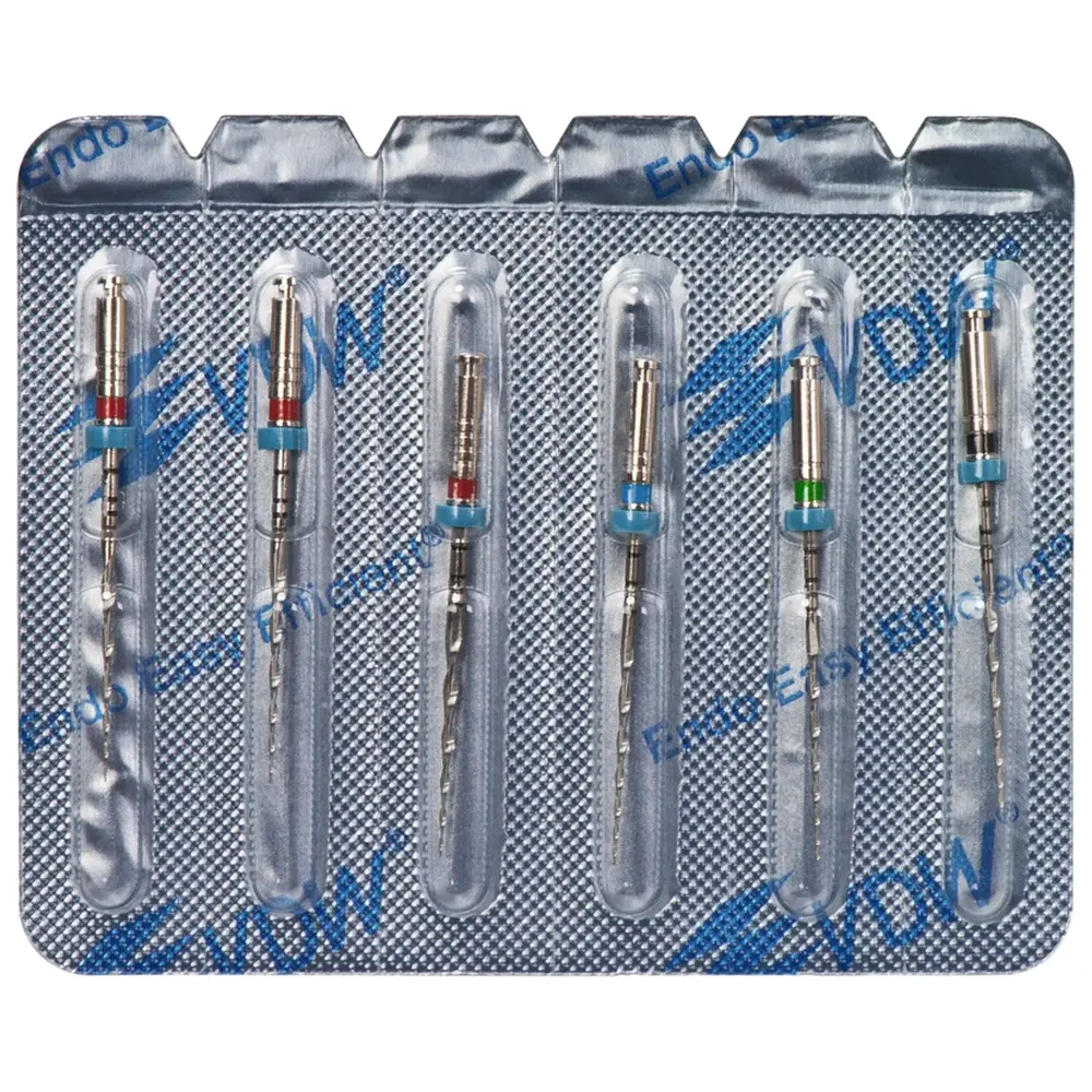 VDW Mtwo® - Sortiment 6 Instrumente 25 mm, Taper.04-07, ISO 025-040