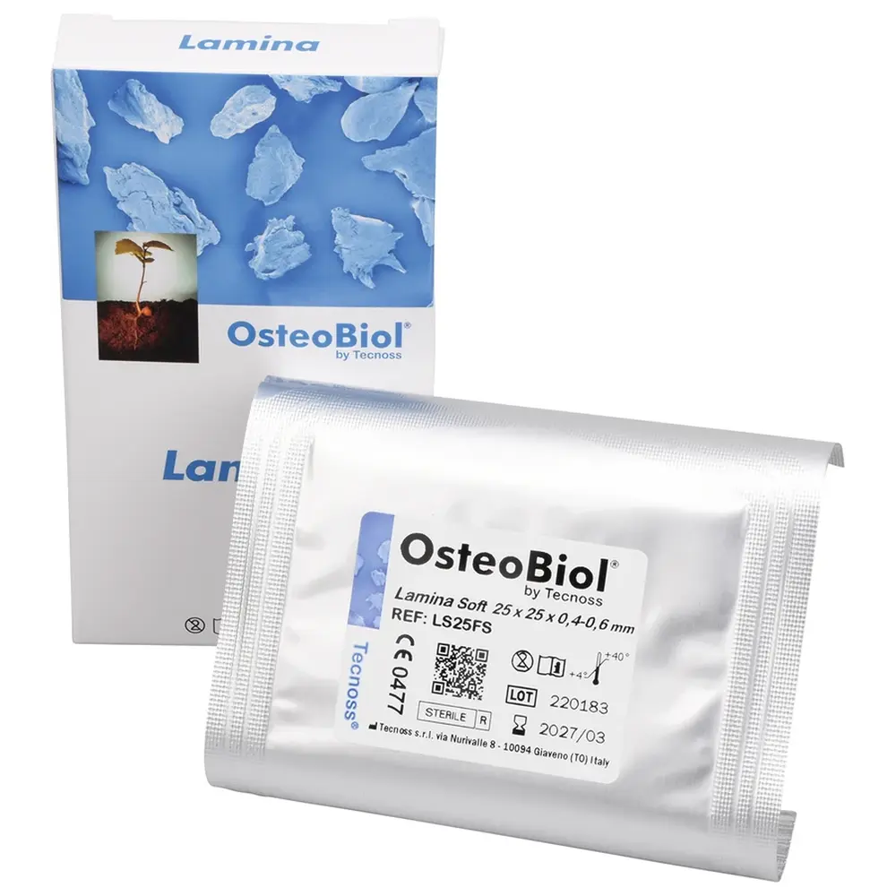 American Dental OsteoBiol® Lamina - Stück weiß, 25 x 25 x 0,5 mm